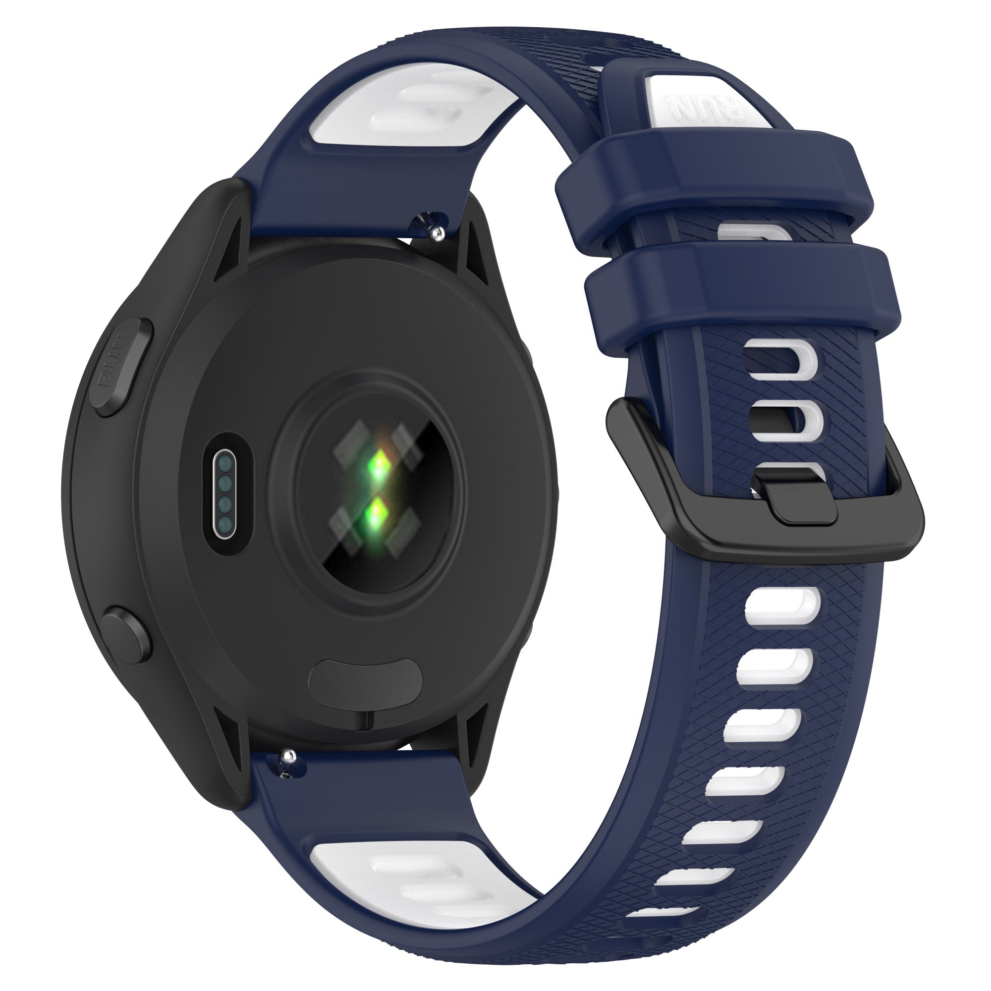 For Garmin Forerunner 265 Dual-Color Silicone Watch Strap Anti-Wear Smart Band Strap For Garmin Forerunner 265 Dual-Color Silicone Watch Strap Anti-Wear Smart Band Strap